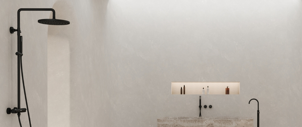 Black shower columns