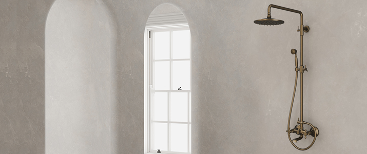 Bronze shower columns