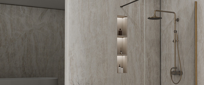 Brass shower columns