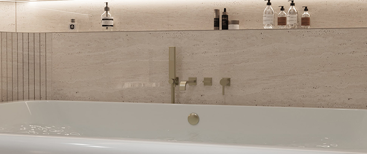 Bath mixer taps