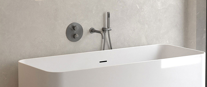 Thermostatic bath mixer taps