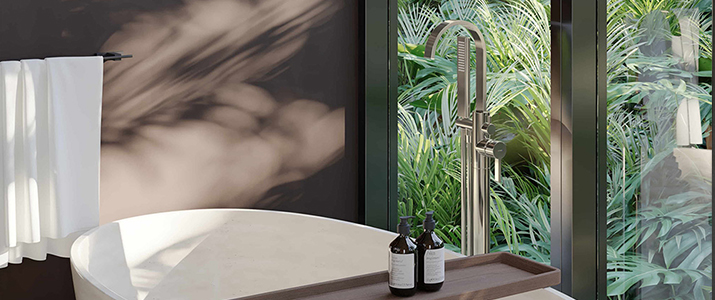 Freestanding bath taps
