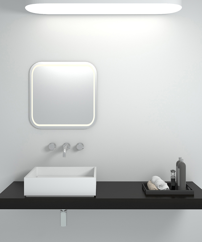 Boma Square Countertop Basin - Matte White