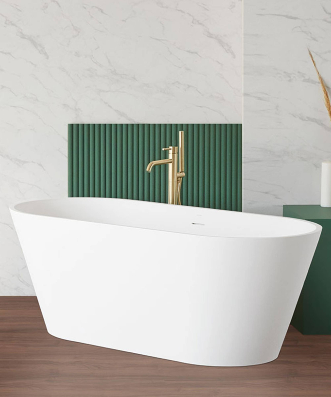 Moderne Freestanding Bath - Matte White - 1700 x 800 mm