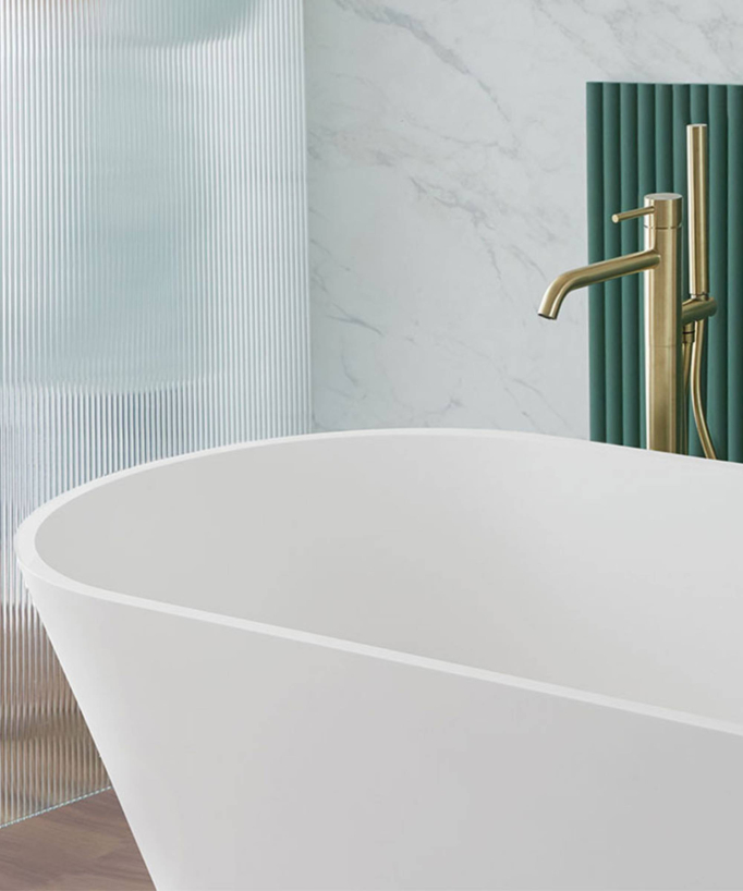 Moderne Freestanding Bath - Matte White - 1700 x 800 mm