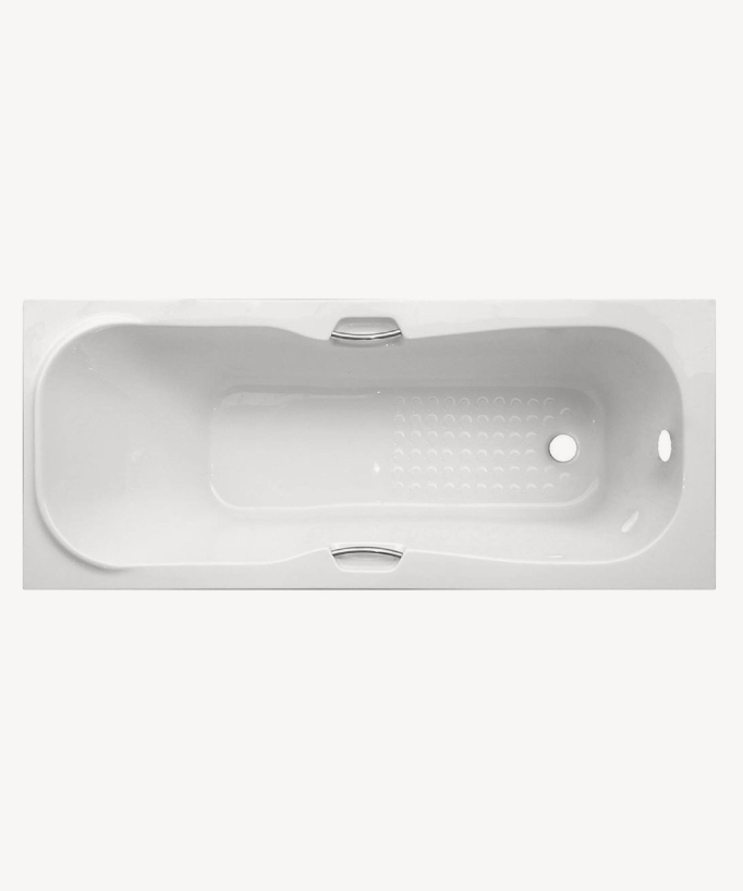 Project Built-in Acrylic Bath with Panel - Glossy White
