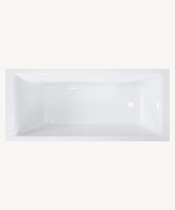 Bali Classic Rectangular Built-in Bath - Glossy White