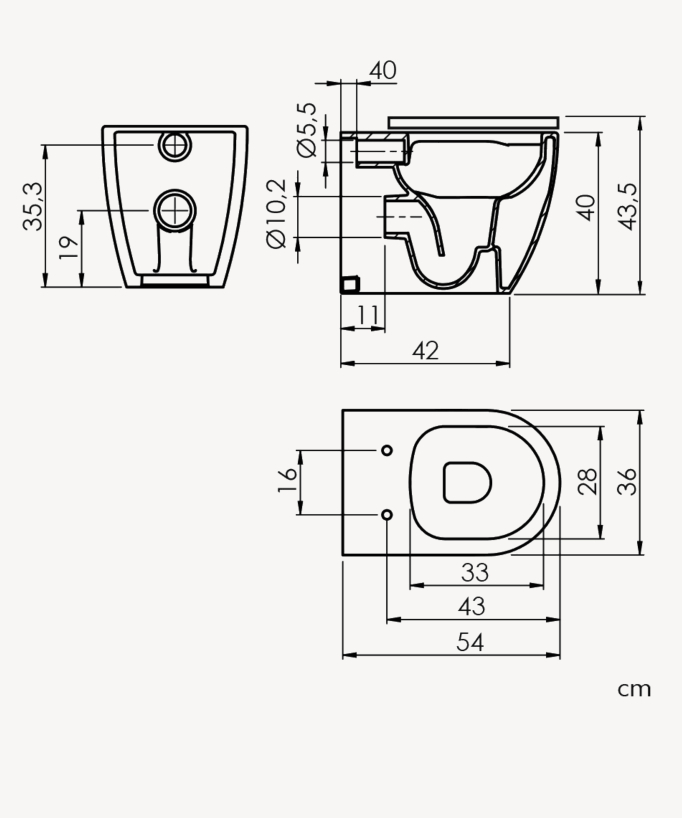 Arc Close-Coupled Toilet with Soft-Close Seat - Matte White