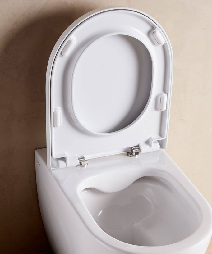Arc Close-Coupled Toilet with Soft-Close Seat - Matte White