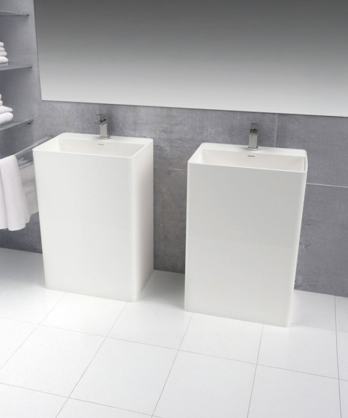 Cabanes Modern Freestanding Basin - White