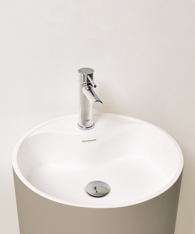 Vistabella Modern Freestanding Basin - White - Ø45 cm