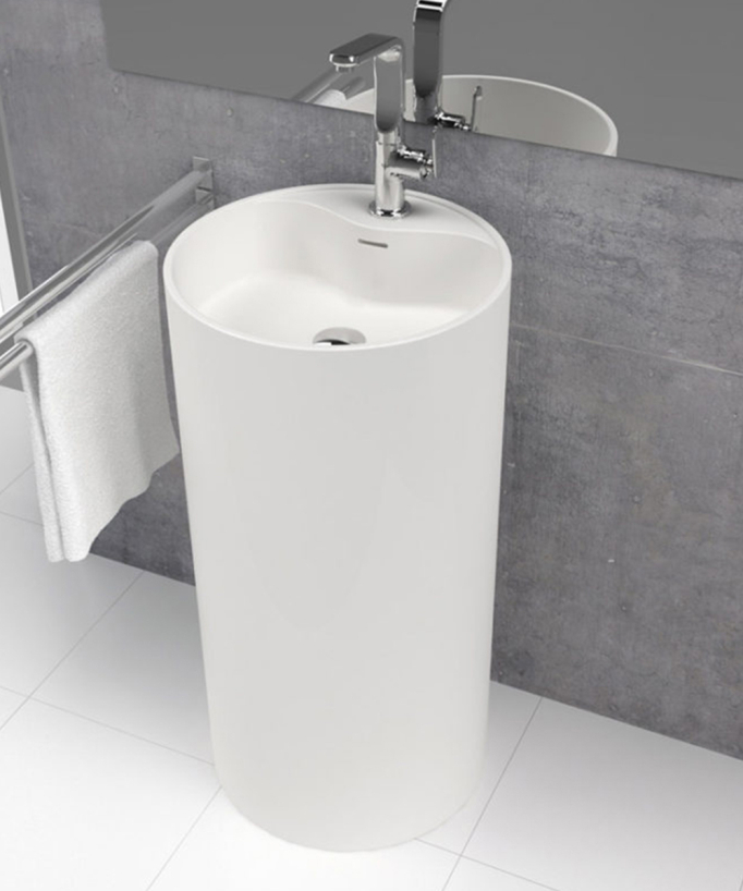 Vistabella Modern Freestanding Basin - White - Ø45 cm