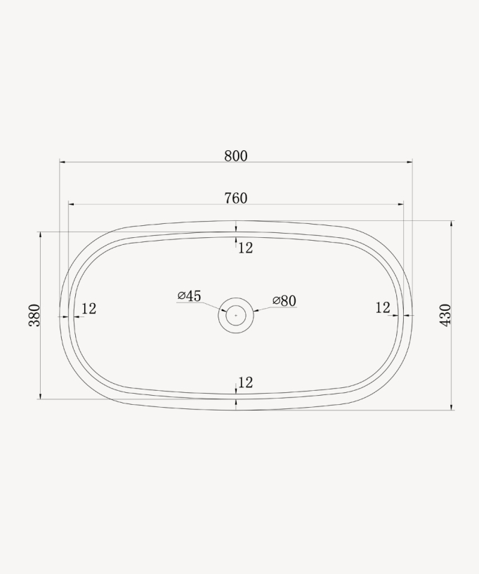 Ouesso Countertop Basin - Matte White