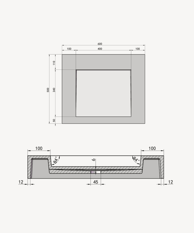 Likasi Rectangular Countertop Basin - Matte White