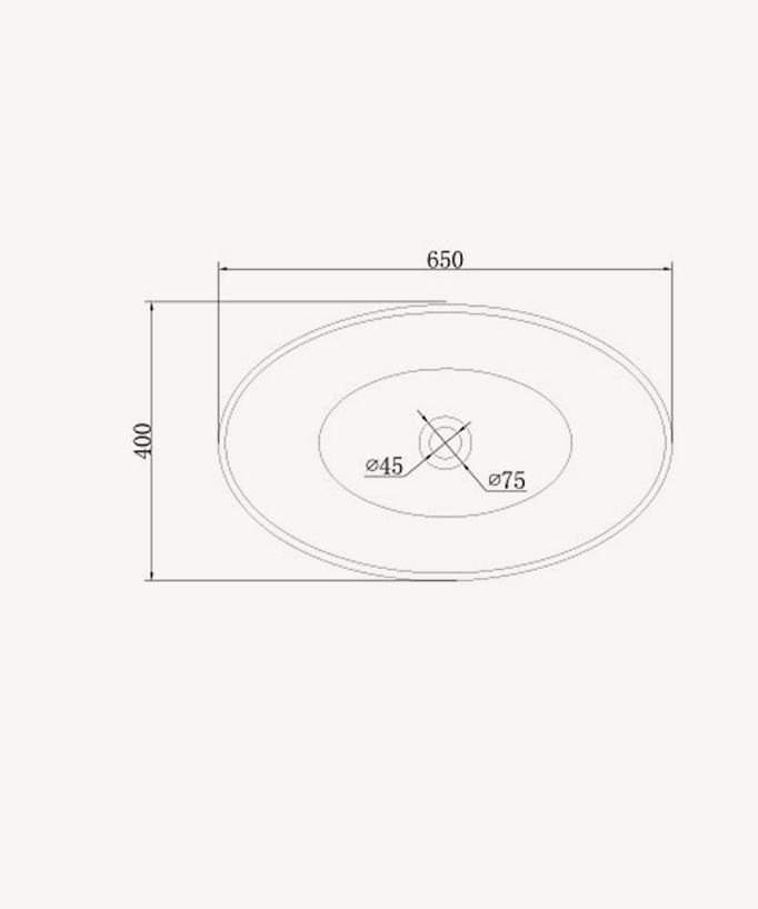 Kitwit Countertop Basin - Matte White