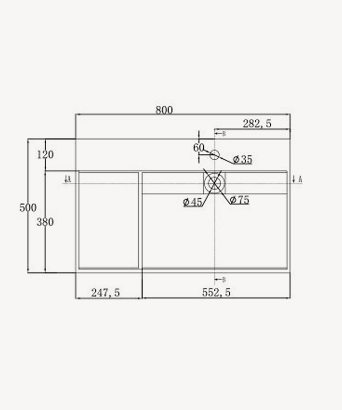 Tshopo Wall-Hung Double Basin - Matte White