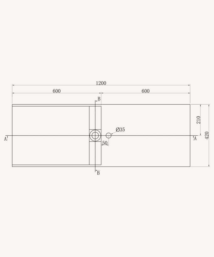 Lualaba Wall-Hung Basin with Storage - Matte White