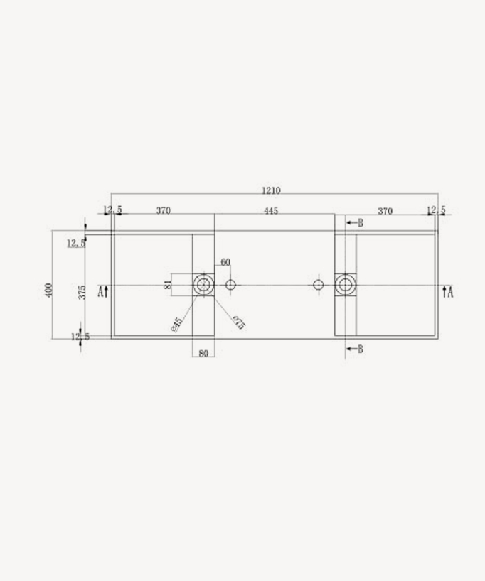 Katango Wall-Hung Double Basin - Matte White