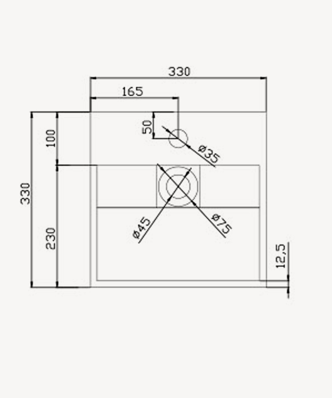 Ituri Wall-Hung Square Hand Basin - Matte White
