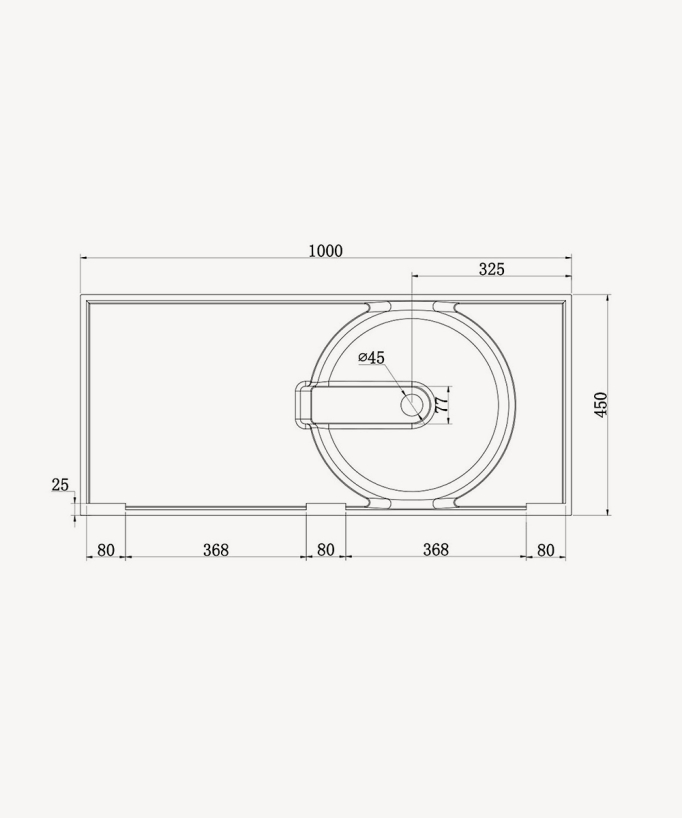 Uele Wall-Hung Basin - Matte White