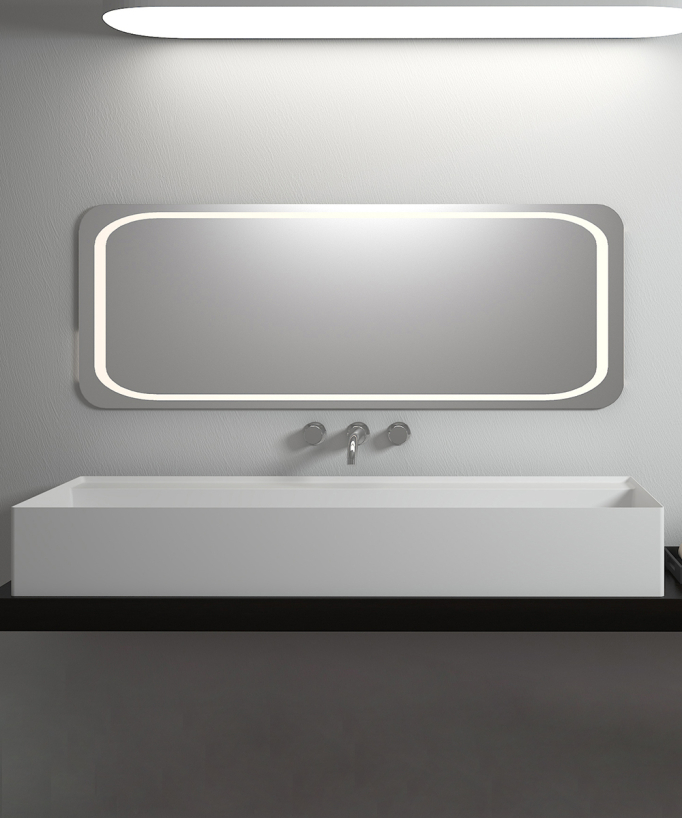 Matadi Rectangular Countertop Basin - Matte White