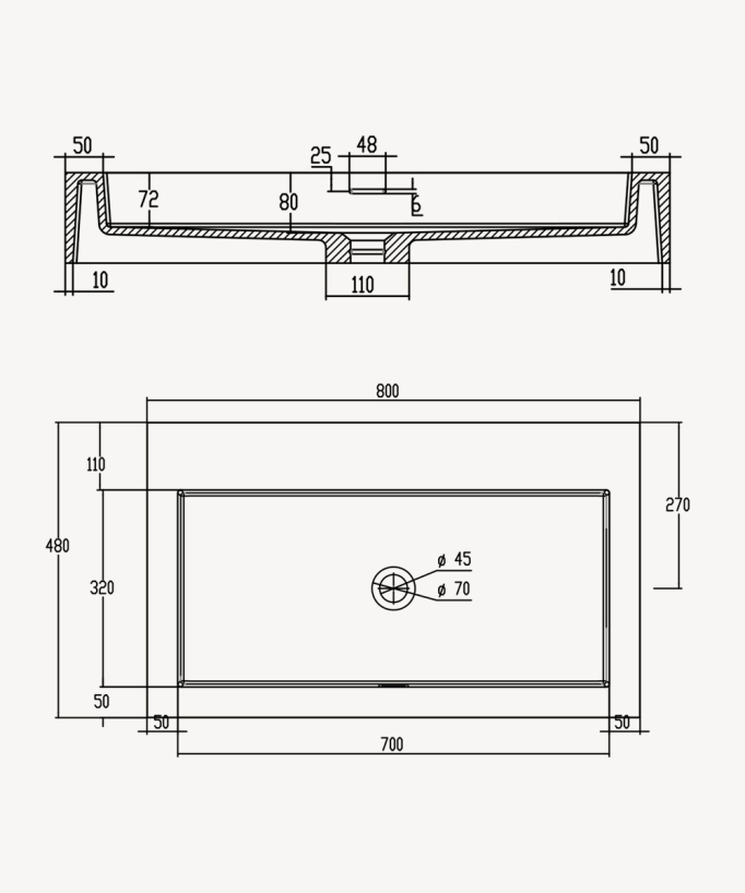 Beni Wall-Hung Basin - Matte White