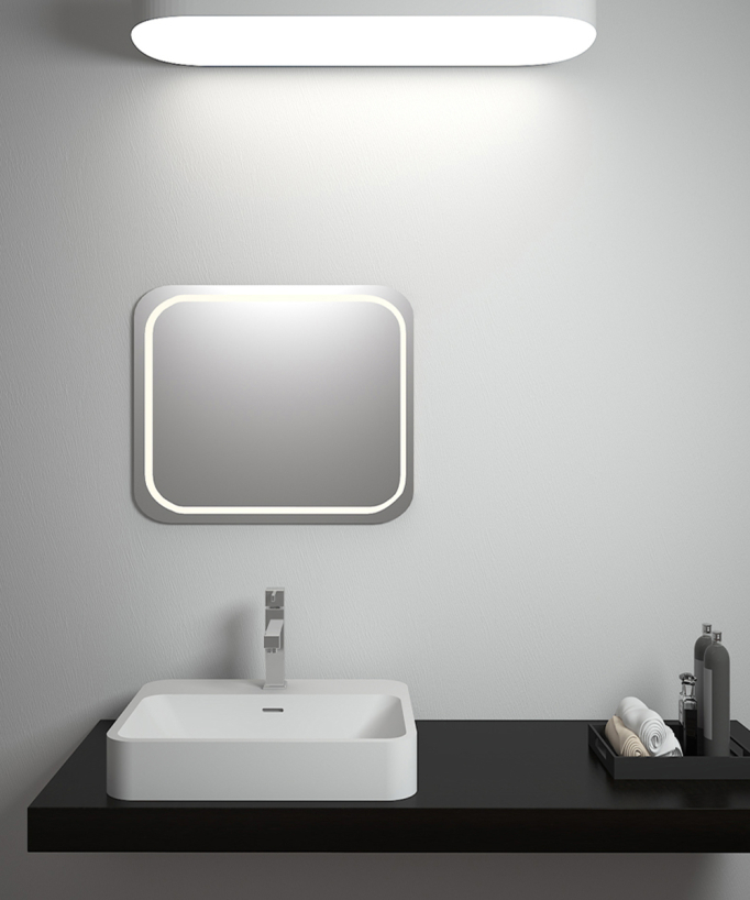 Butembo Rectangular Countertop Basin - Matte White