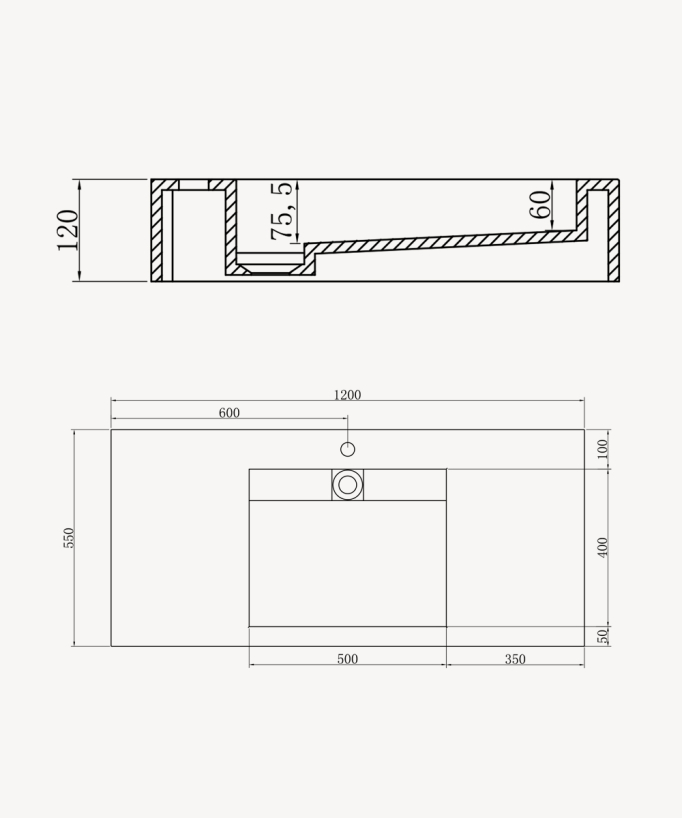 Kamoto Wall-Hung Basin - Matte White