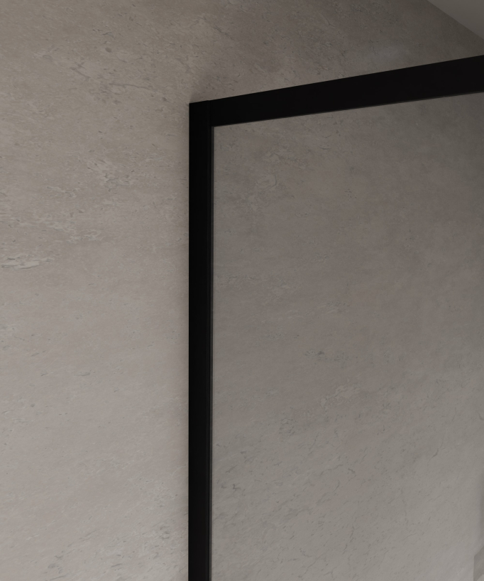 Evora - Black Shower Screen