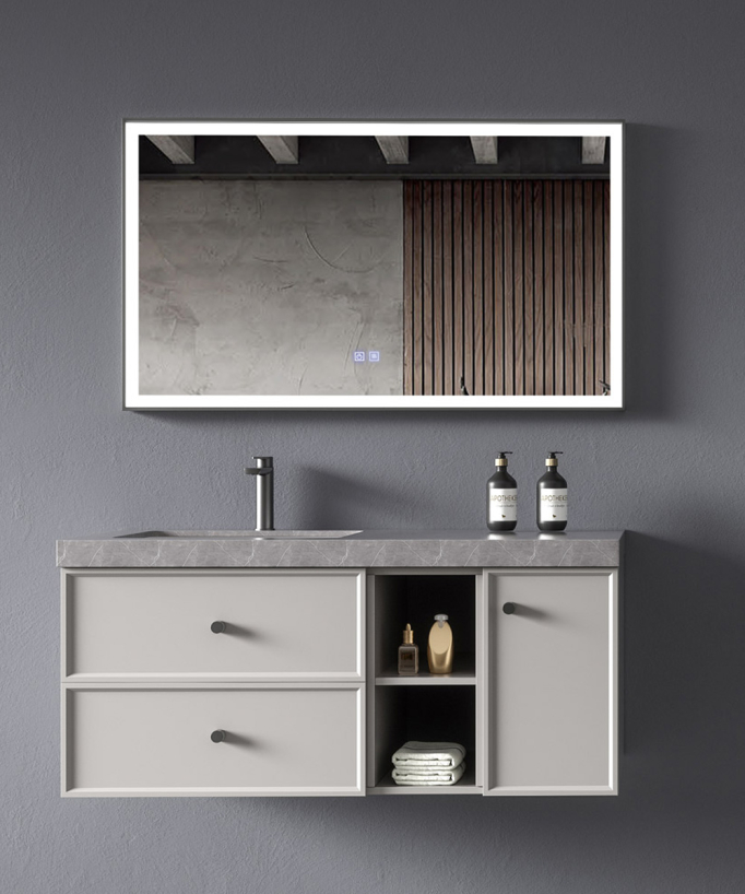 Delhi Bathroom Vanity Unit - Grey - 120 cm