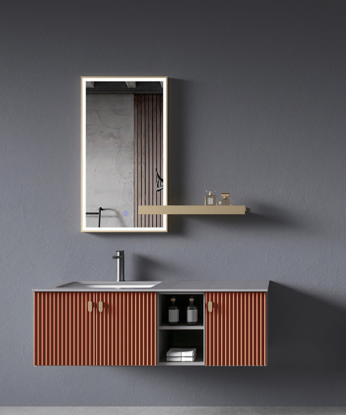 Bombay Bathroom Vanity Unit - Orange - 120 cm