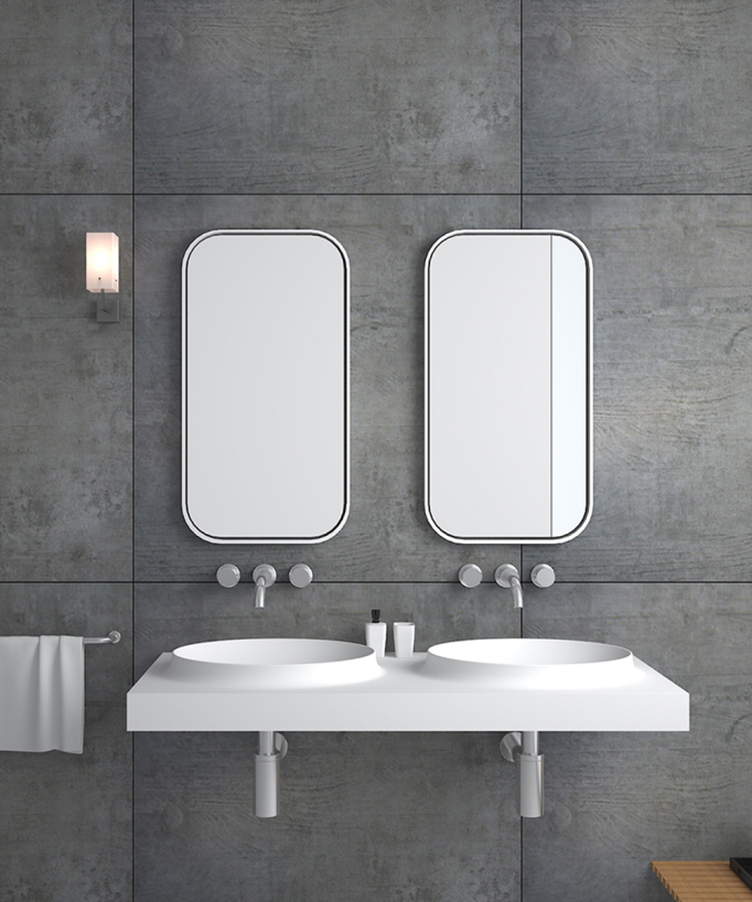 Mongala Wall-Hung Double Basin - Matte White