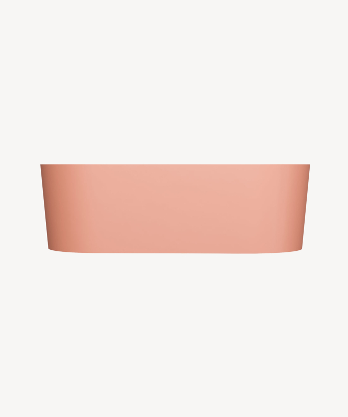 Ovo Freestanding Mineral Composite Bath - Coral