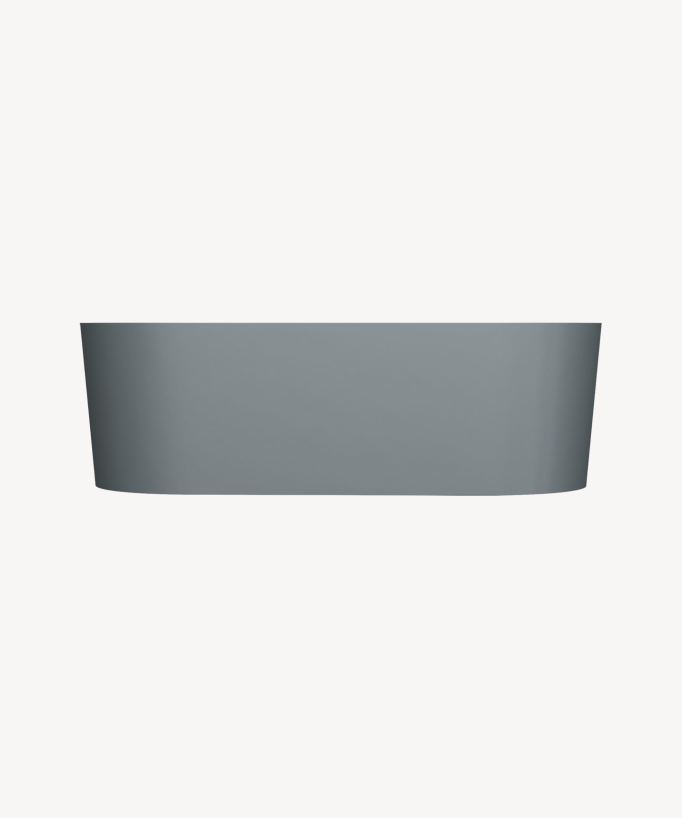 Ovo Freestanding Mineral Composite Bath - Ash Grey