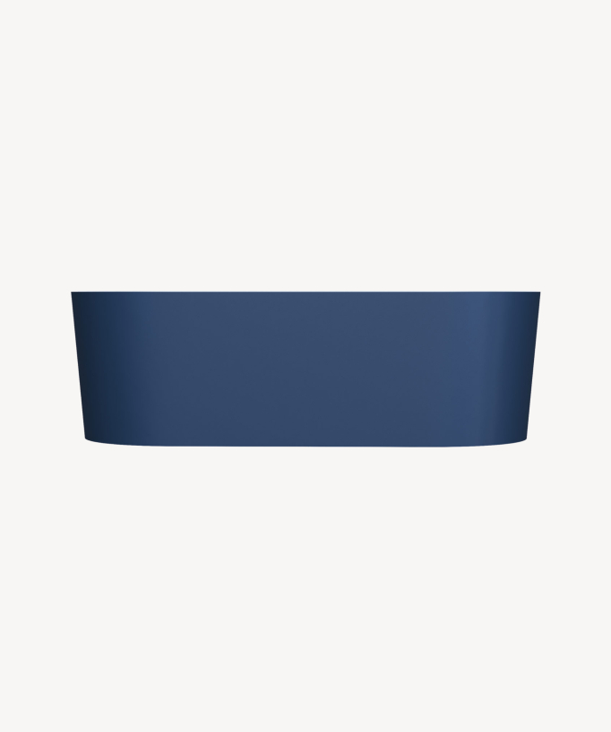 Ovo Freestanding Mineral Composite Bath - Midnight Blue