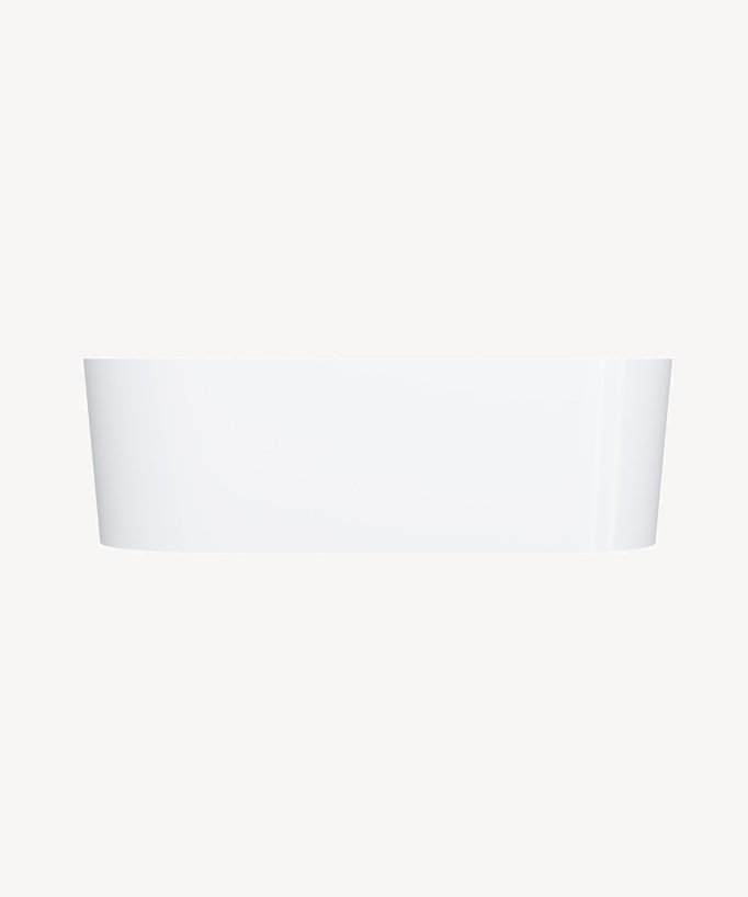 Ovo Freestanding Mineral Composite Bath - Glossy White