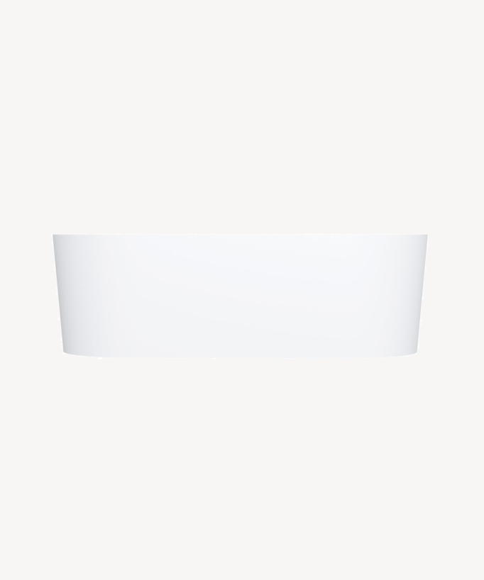Ovo Freestanding Mineral Composite Bath - Matte White