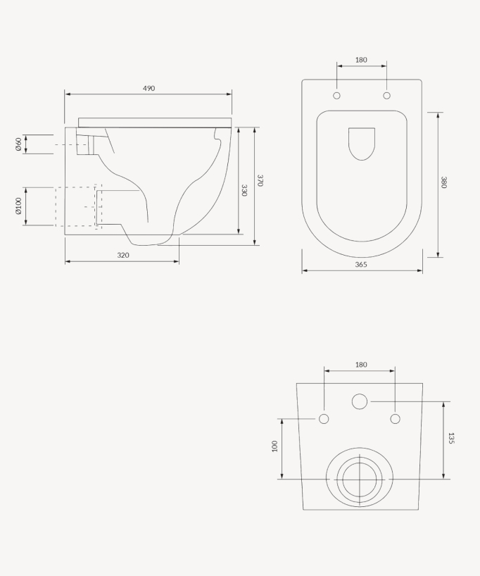 Ottawa Rimless Wall-Hung Toilet with Soft-Close Seat - White