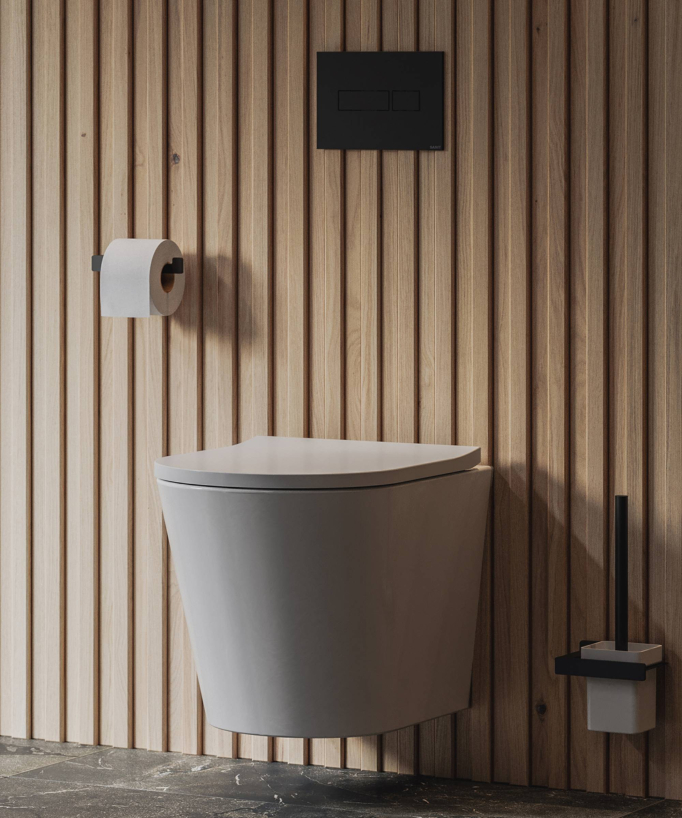 Tampa Rimless Wall-Hung Toilet with Soft-Close Seat - Glossy White