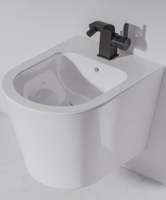 Tampa Wall-Hung Bidet - Glossy White