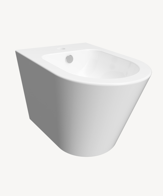 Tampa Wall-Hung Bidet - Glossy White