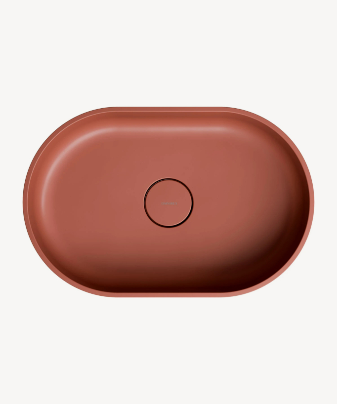 Ovo Countertop Basin - Terracotta