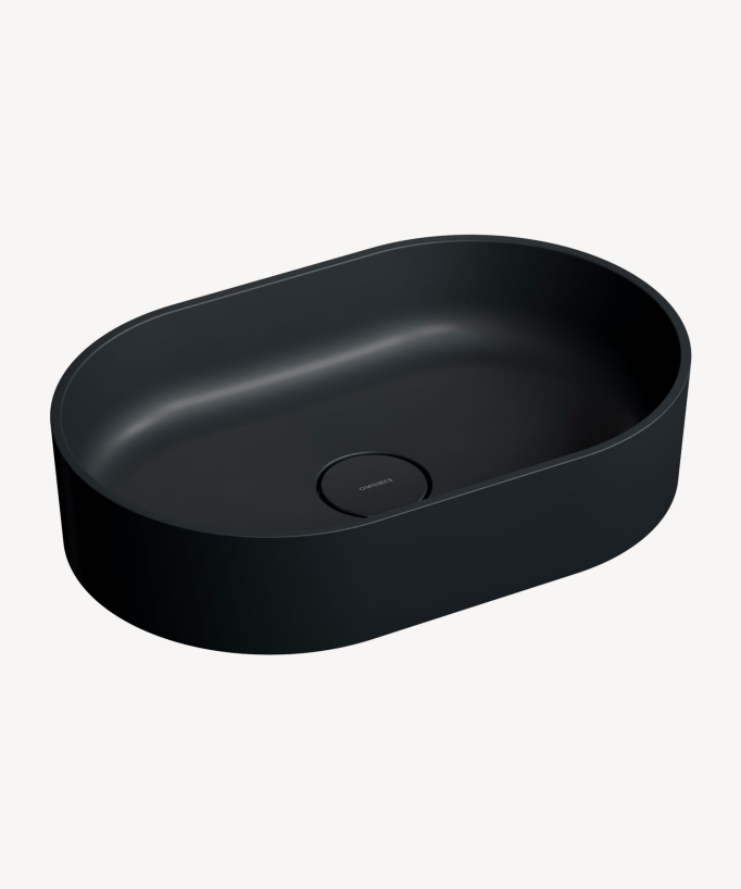 Ovo Countertop Basin - Black Lava