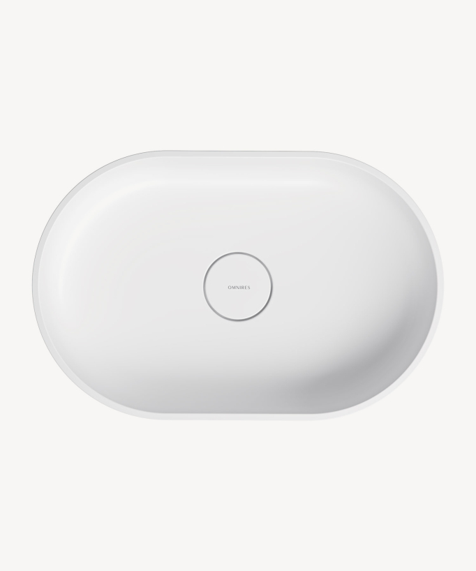Ovo Countertop Basin - Matte White
