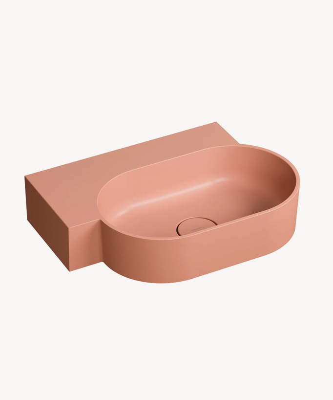 Ovo - Wall-Hung Basin - Coral