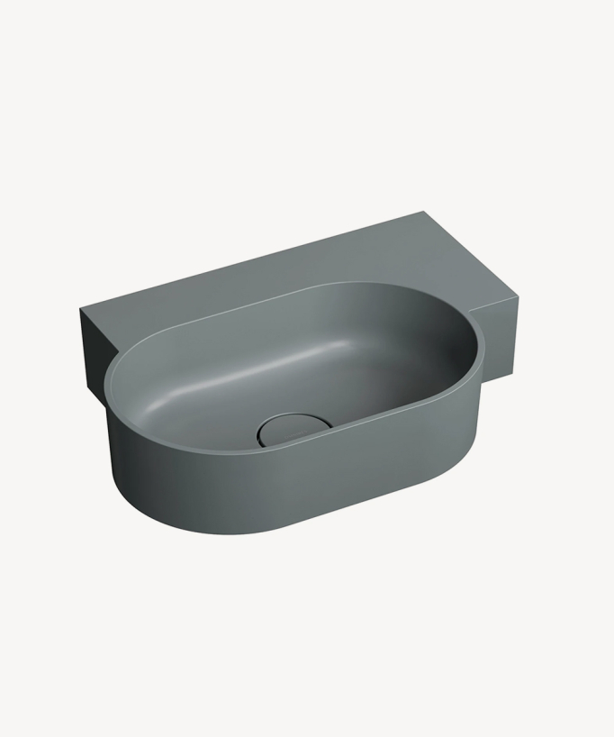 Ovo - Wall-Hung Basin - Grey