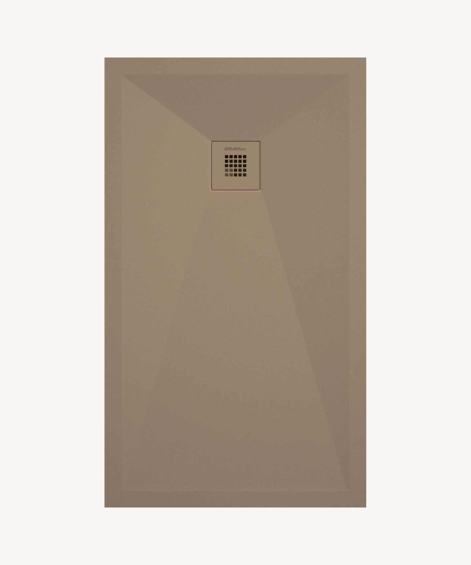 Moka Smooth Shower Tray - Stone Plus