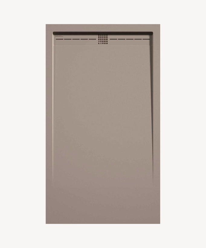 Sand Smooth Finish Shower Tray with Coloured Hidden Waste Cover - Stone CACH