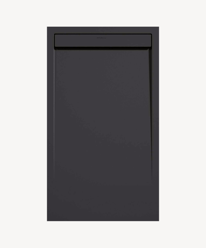 Anthracite Smooth Finish Shower Tray with Coloured Waste Cover - Stone SMART