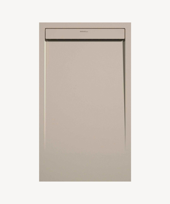 Cream Smooth Finish Shower Tray with Coloured Waste Cover - Stone SMART